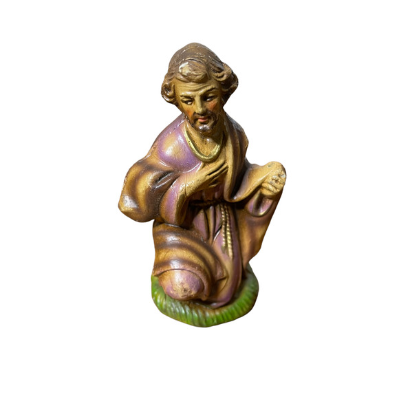 Vintage Made In Italy Nativity Shepherd Figurines Set Of 2 Stock# 97716 4.25" - Picture 3 of 8